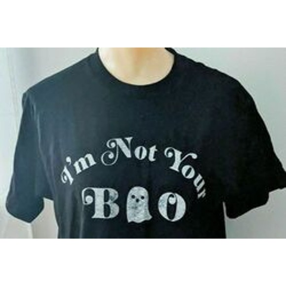 "I'm Not Your BOO" Adult Tee, Black, M (x3) - Picture 1 of 3